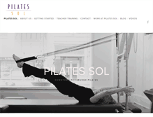 Tablet Screenshot of pilatessol.com